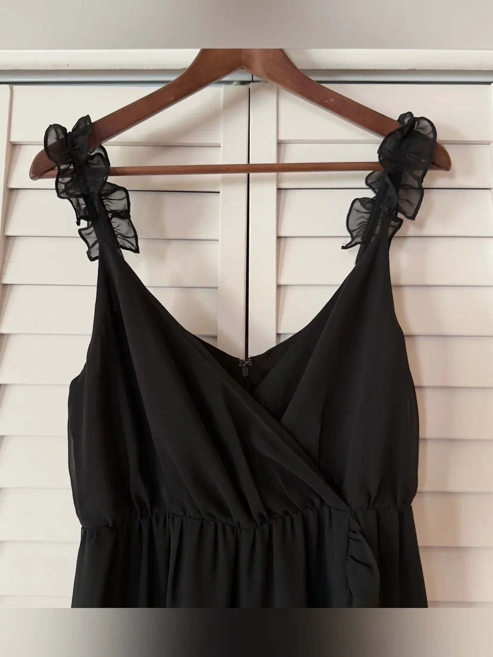 Madewell Petite Ruffle-Strap Wrap Dress - Size 4 - Picture 3 of 9